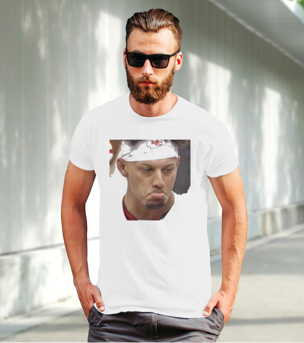 Super Sad Pat Mahomes Headband KC T-Shirt