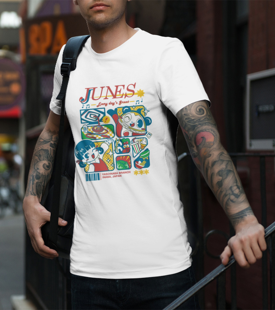 Junes Every Day's Great Persona 4 Characters And Scenes T-Shirt