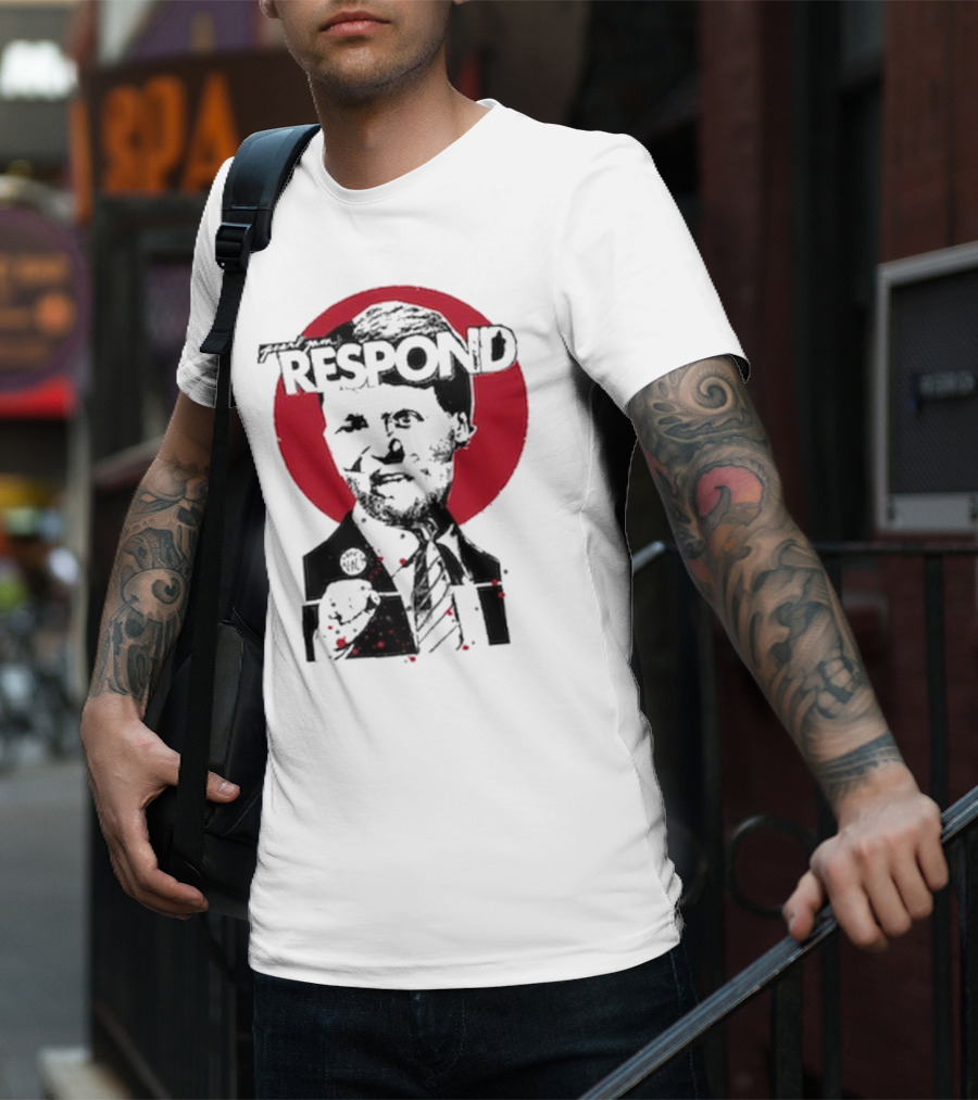 Pearl Jam Respond 2025 Red Circle Silhouette T-Shirt