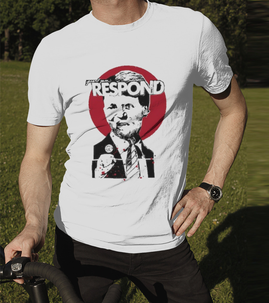 Pearl Jam Respond 2025 Red Circle Silhouette T-Shirt