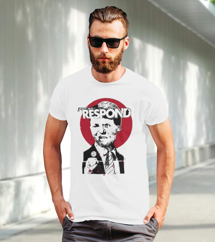 Pearl Jam Respond 2025 Red Circle Silhouette T-Shirt