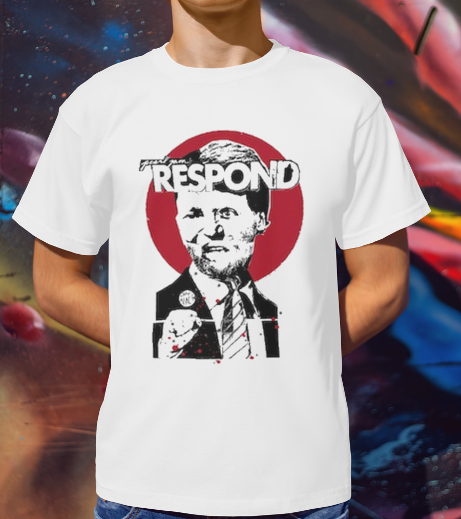 Pearl Jam Respond 2025 Red Circle Silhouette T-Shirt
