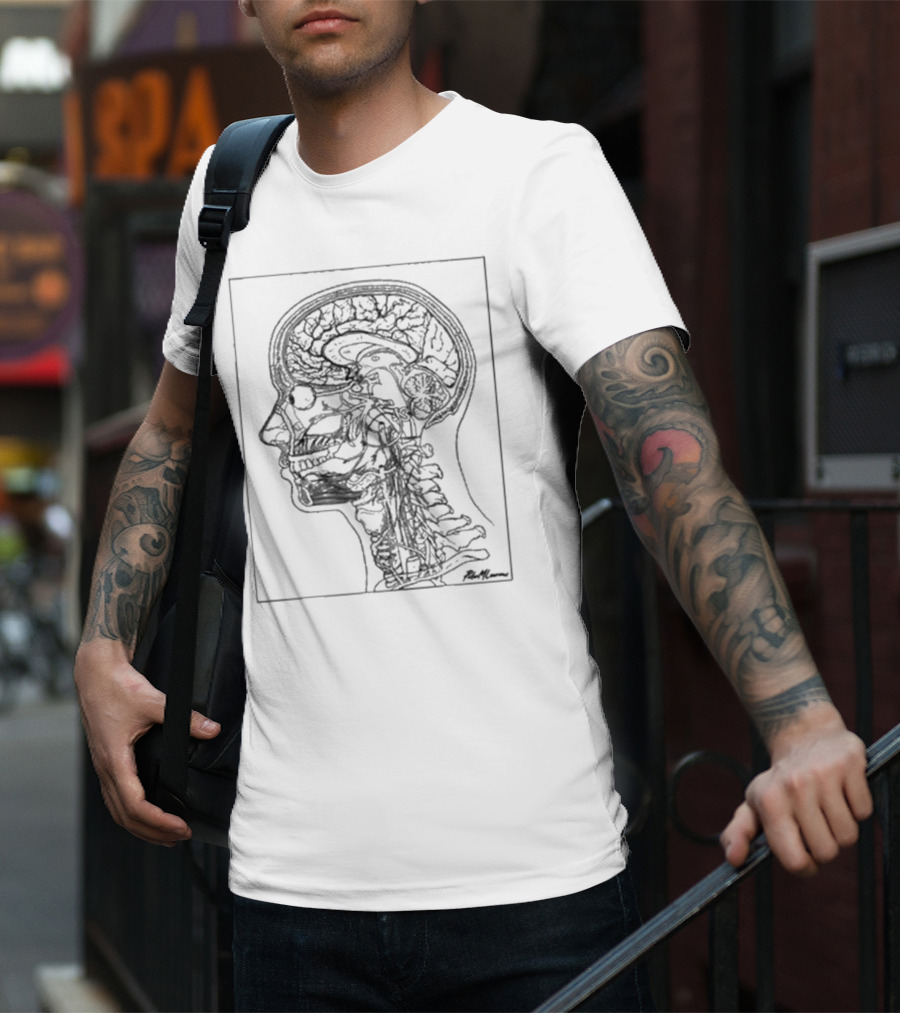 Petermlawrence Head And Neck Anatomy Side Profile Diagram T-Shirt