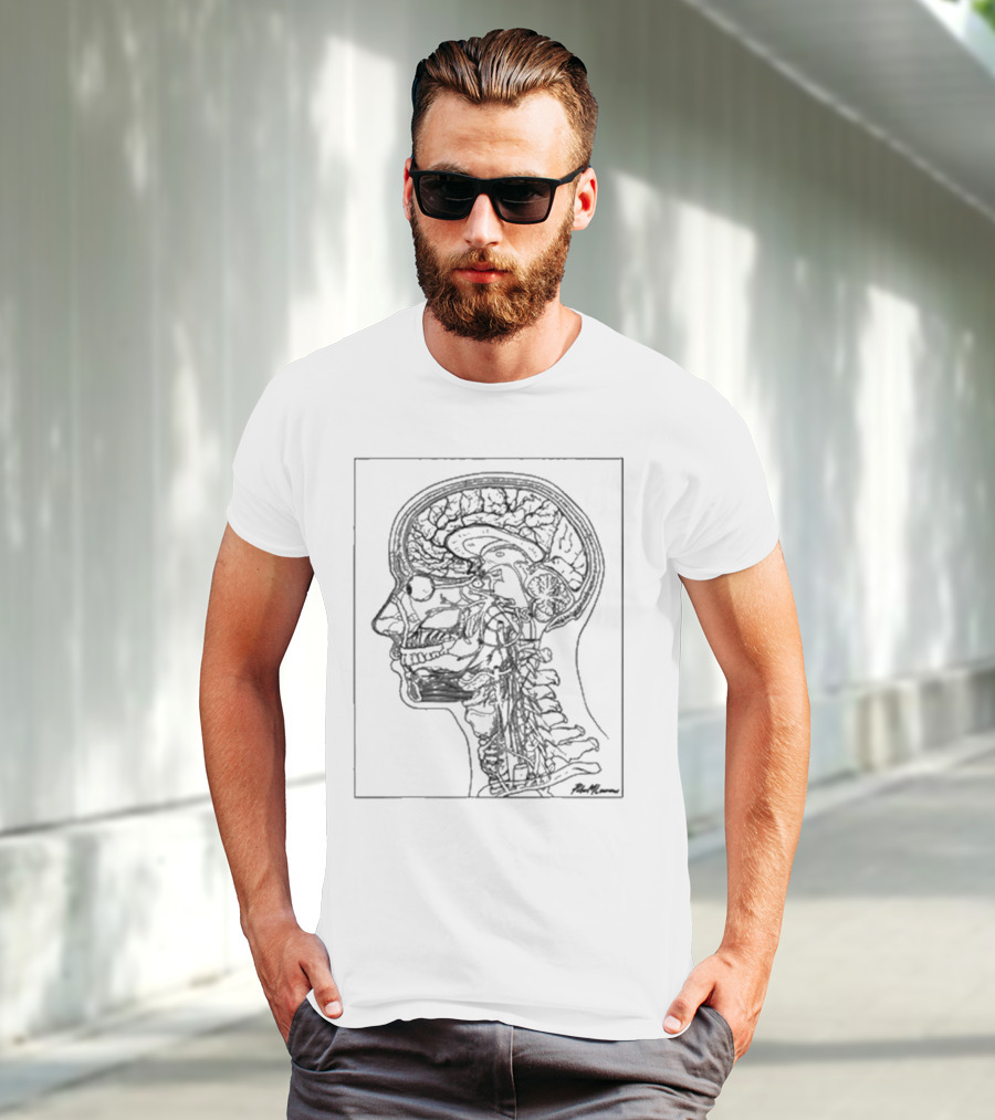Petermlawrence Head And Neck Anatomy Side Profile Diagram T-Shirt