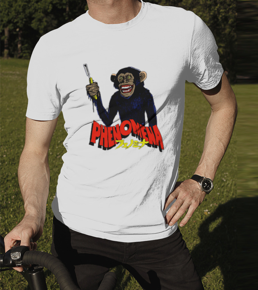 Phenomena フェノミナ Monkey Holding Razor T-Shirt