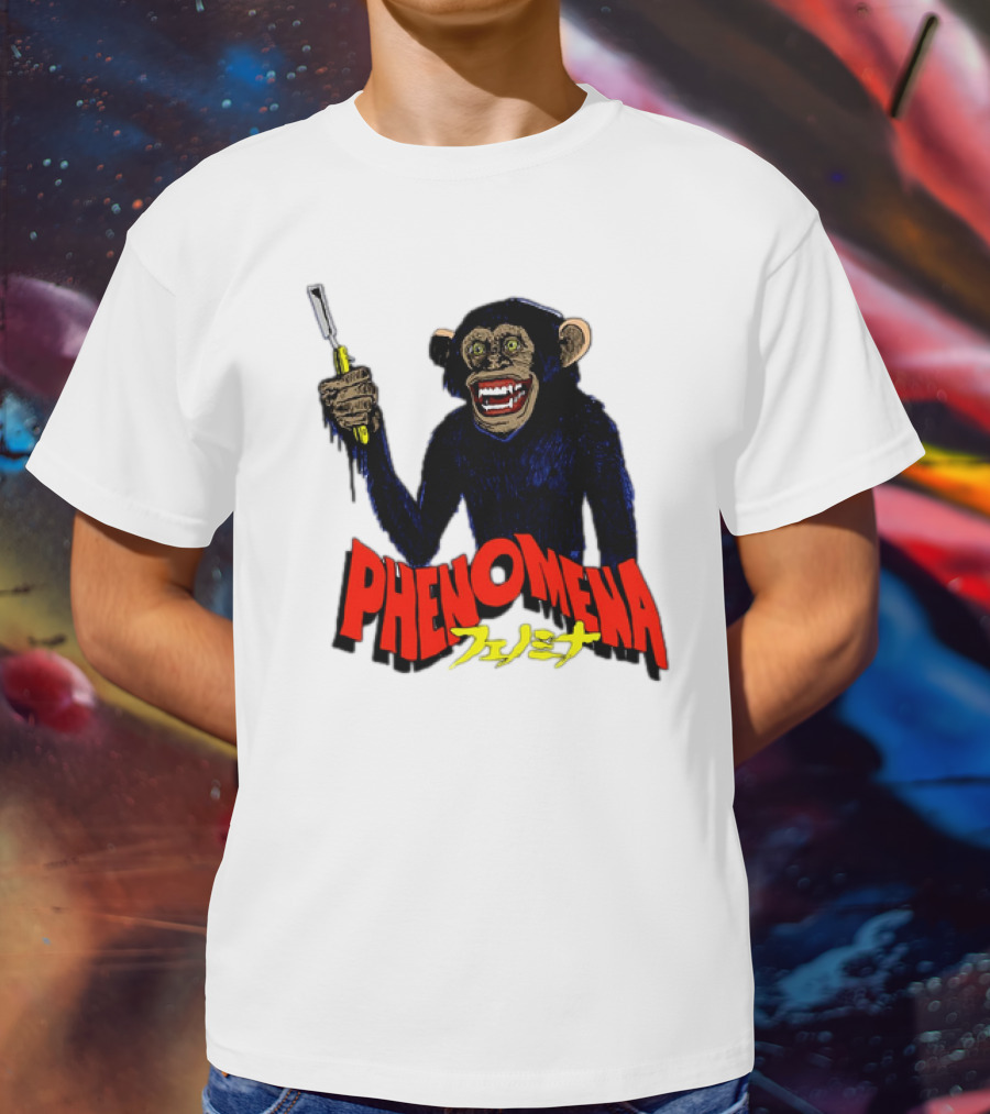 Phenomena フェノミナ Monkey Holding Razor T-Shirt