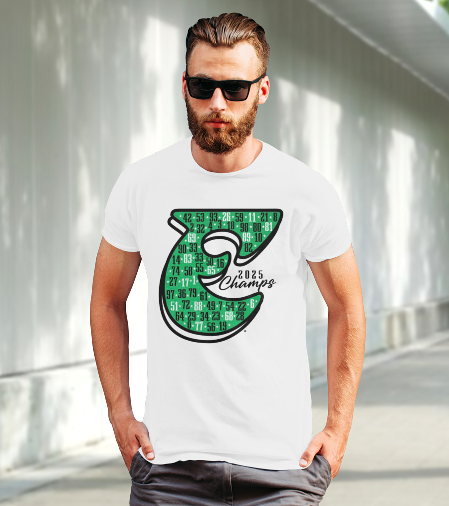 Philadelphia E 2025 Champs Numbers Design T-Shirt