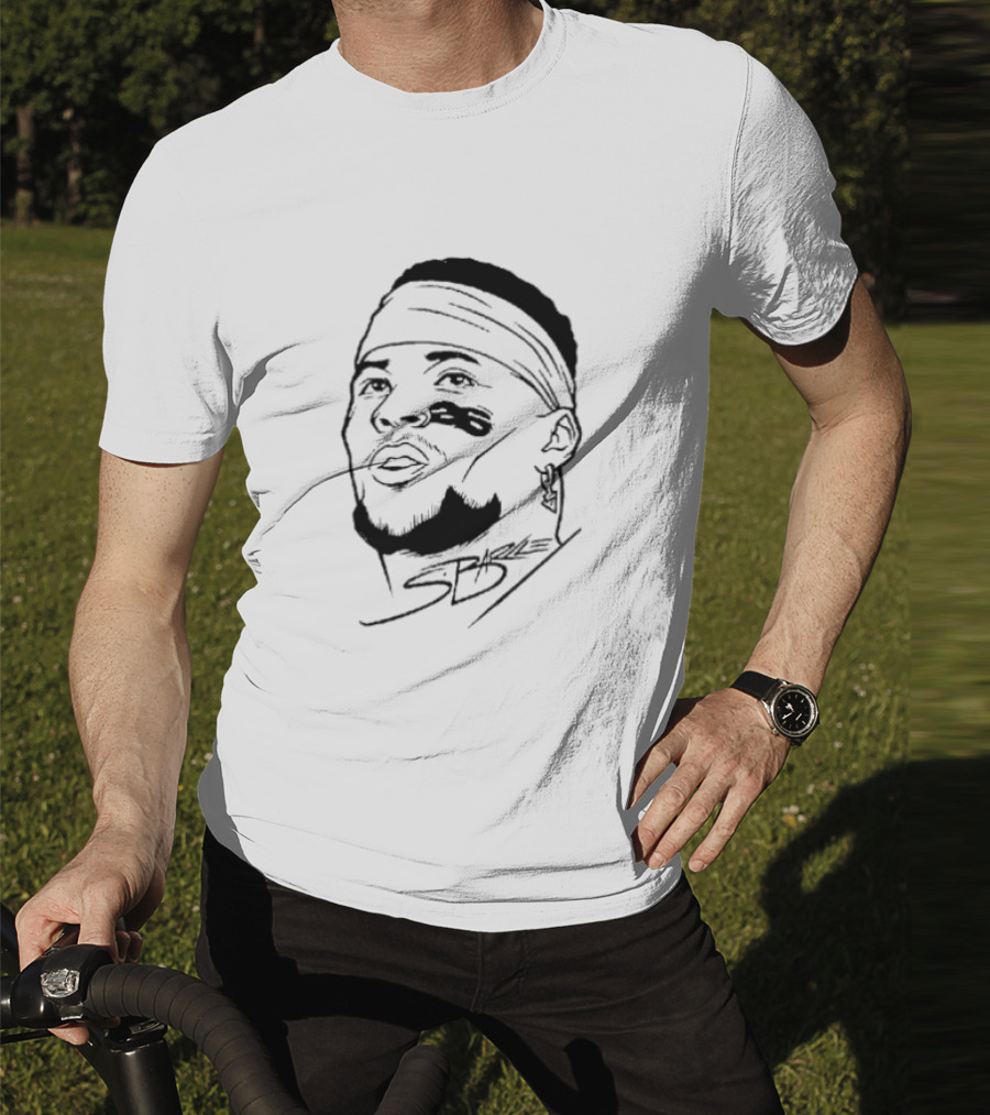 Philadelphia Eagles Saquon Barkley Floating Head Signature T-Shirt