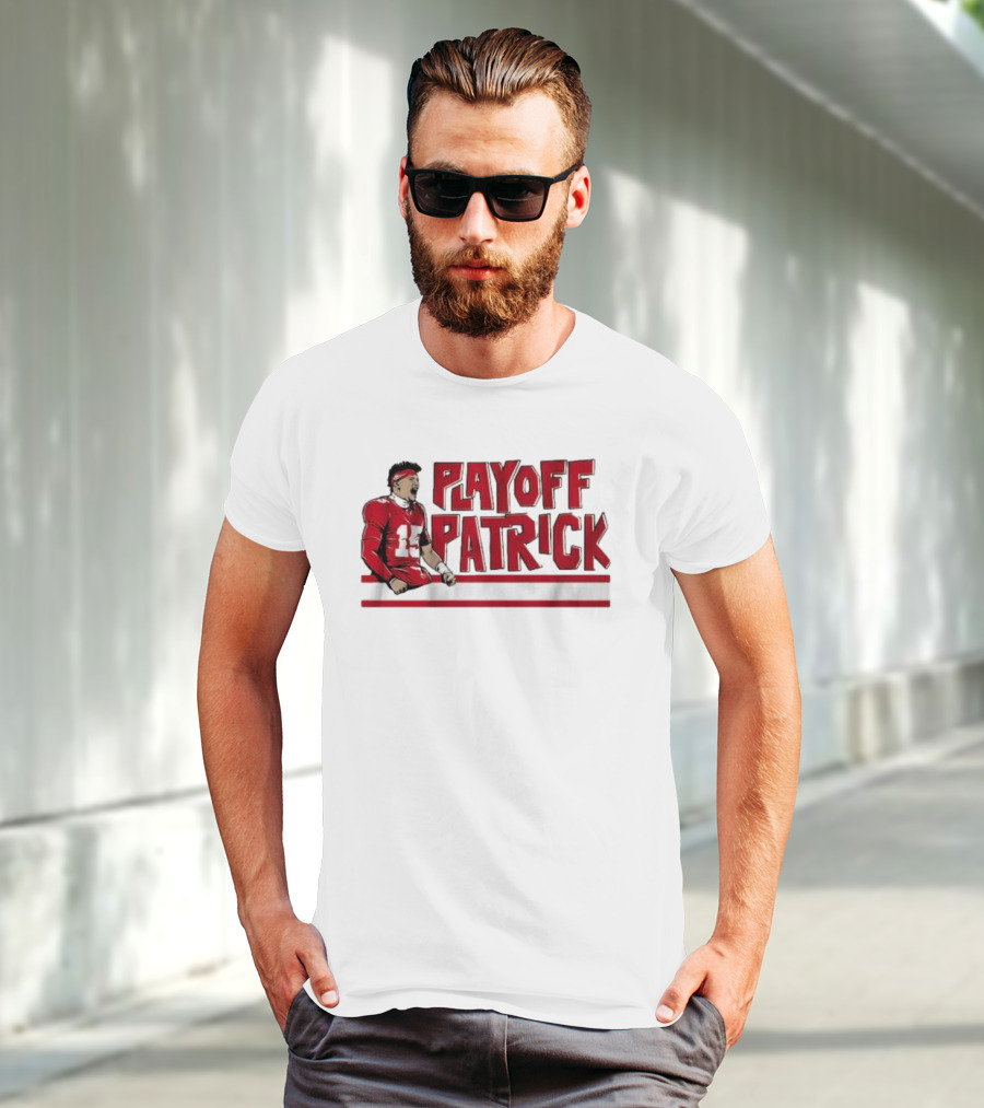 Playoff Patrick Mahomes Kansas City Chiefs Football Icon Graphic T-Shirt