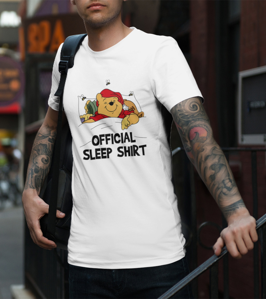 Pooh Pajama Sleep Emoji ZZZ Hunny Dreams T-Shirt