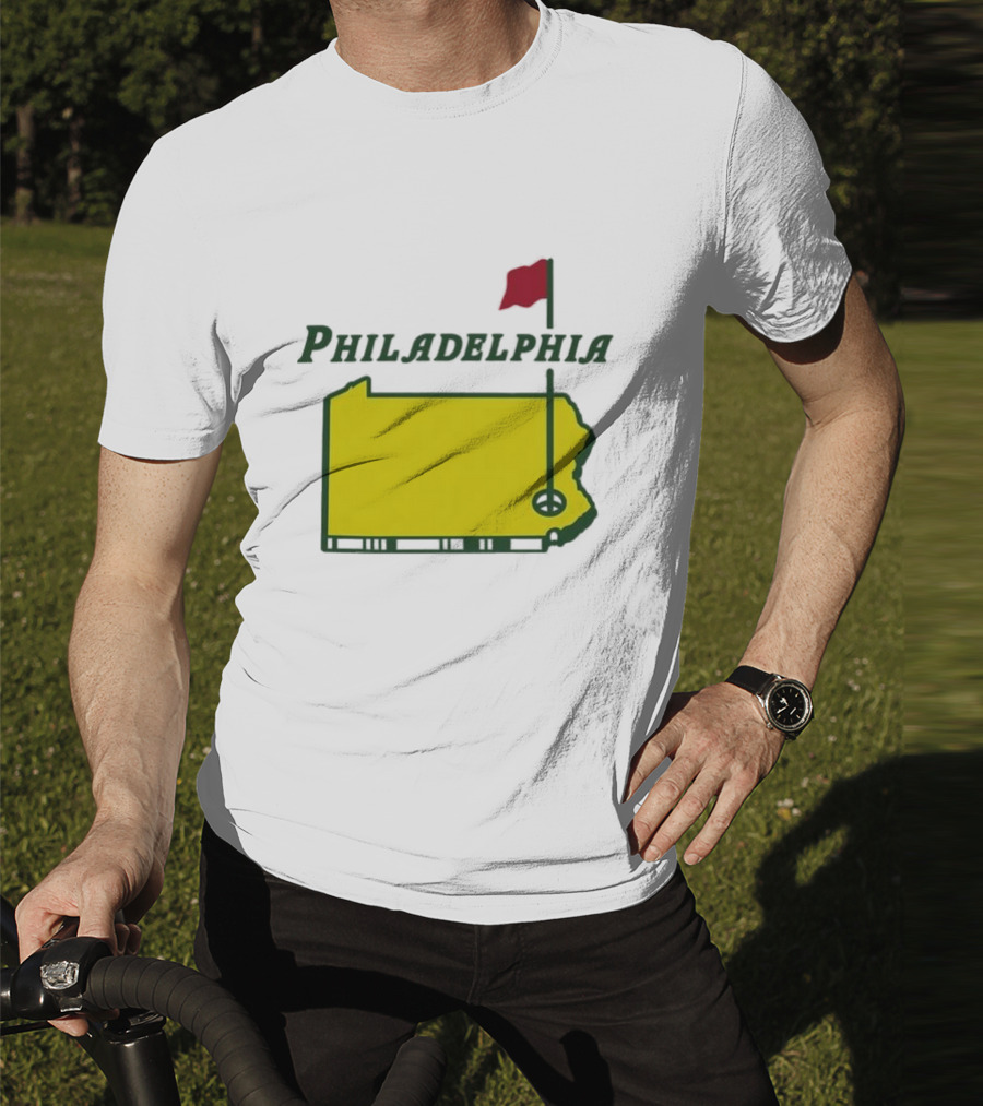 Philadelphia Masters Golf Pennsylvania Flagstick Icon T-Shirt