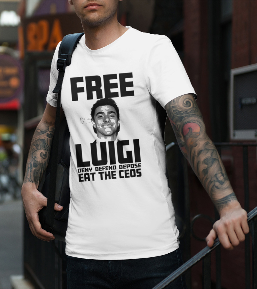 Portland USA Free Luigi Deny Defend Depose Eat The Ceos T-Shirt