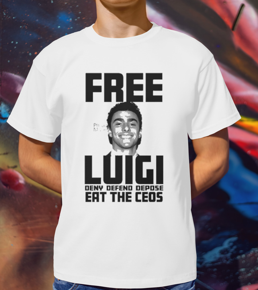 Portland USA Free Luigi Deny Defend Depose Eat The Ceos T-Shirt