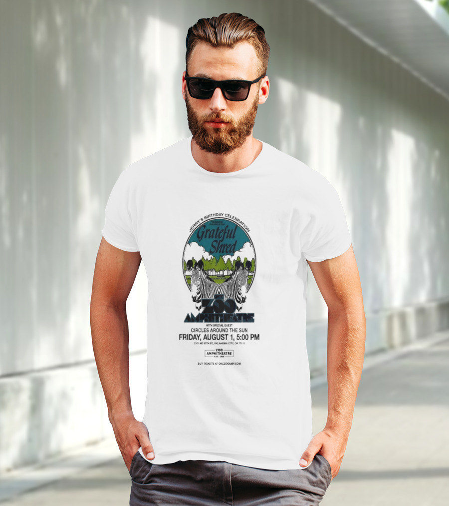 Grateful Shred Aug 01 2025 You Must Be Ready Zoo Amphitheatre T-Shirt