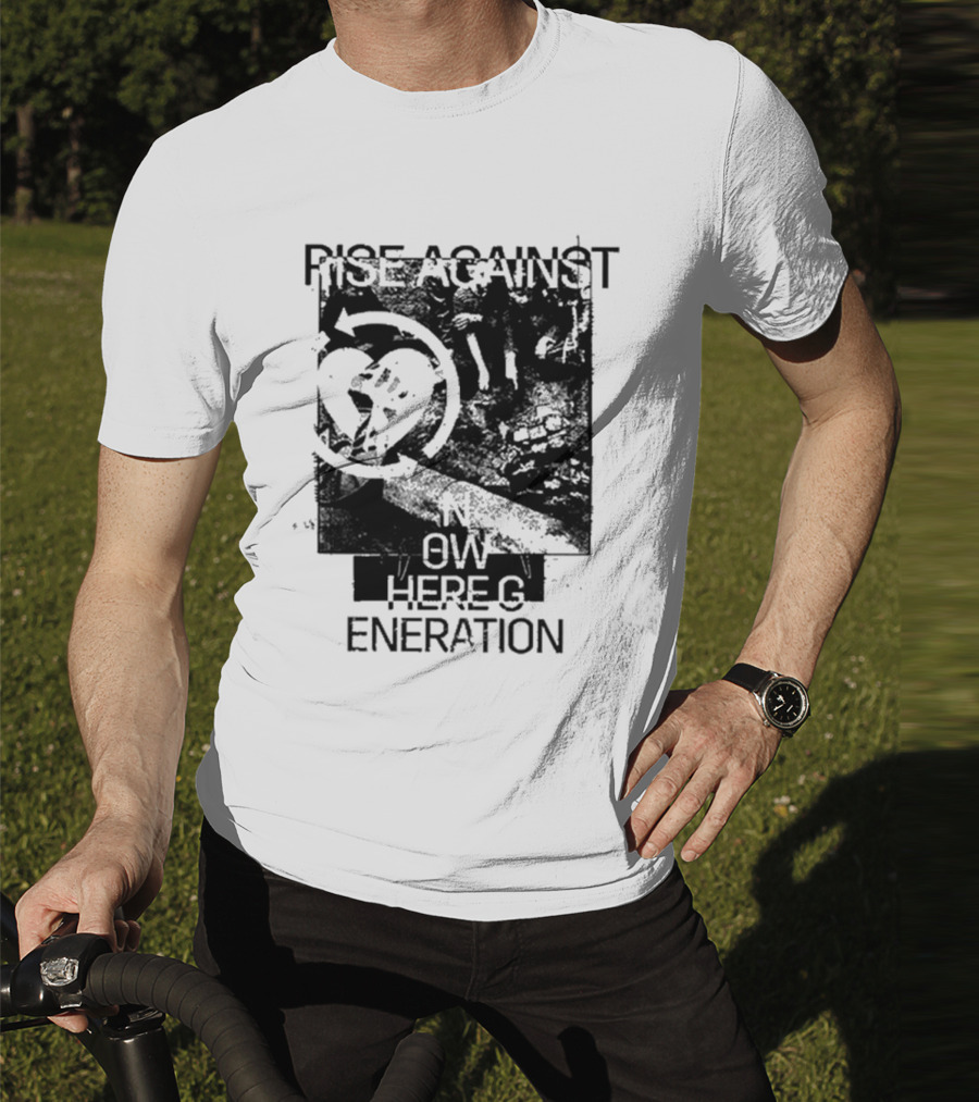 Rise Against Nowhere Generation Street Kids Stop Skeleton T-Shirt