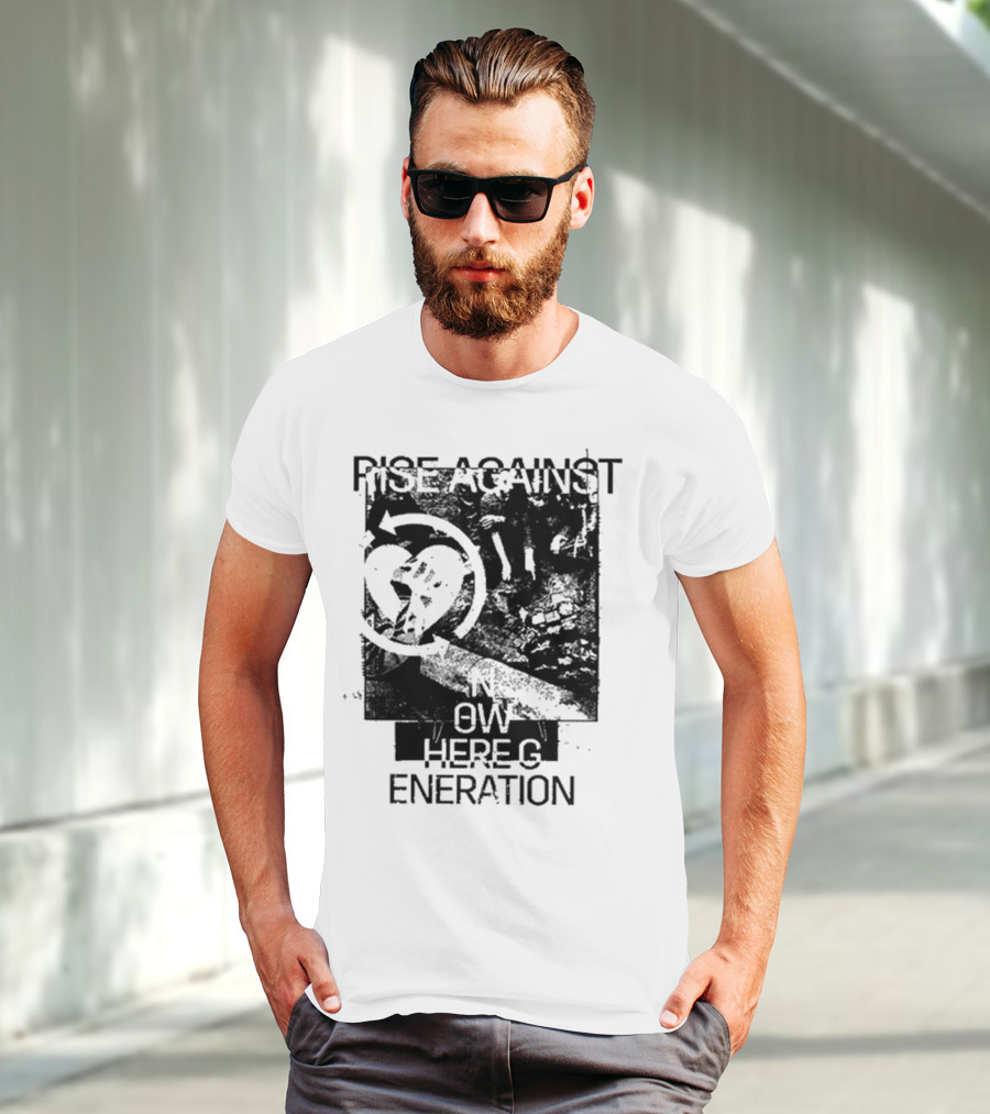 Rise Against Nowhere Generation Street Kids Stop Skeleton T-Shirt