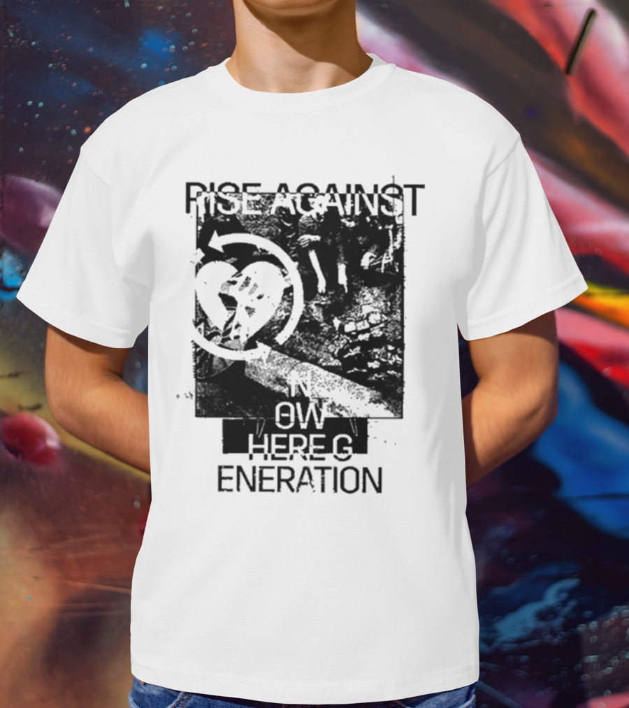 Rise Against Nowhere Generation Street Kids Stop Skeleton T-Shirt