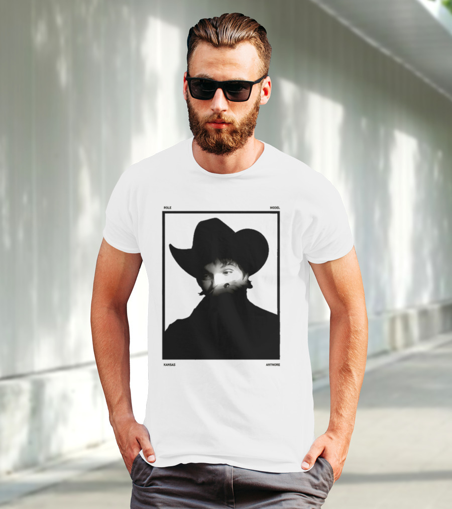 Role Model Anymore Kansas Cowboy Hat Boyfriend Fit Girls T-Shirt