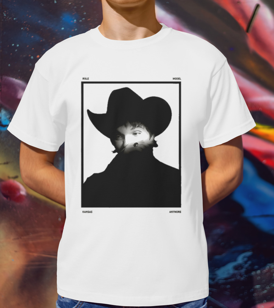 Role Model Anymore Kansas Cowboy Hat Boyfriend Fit Girls T-Shirt