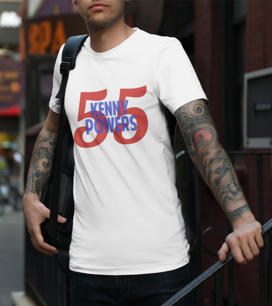 Kenny Powers 55 Bold Number Design T-Shirt