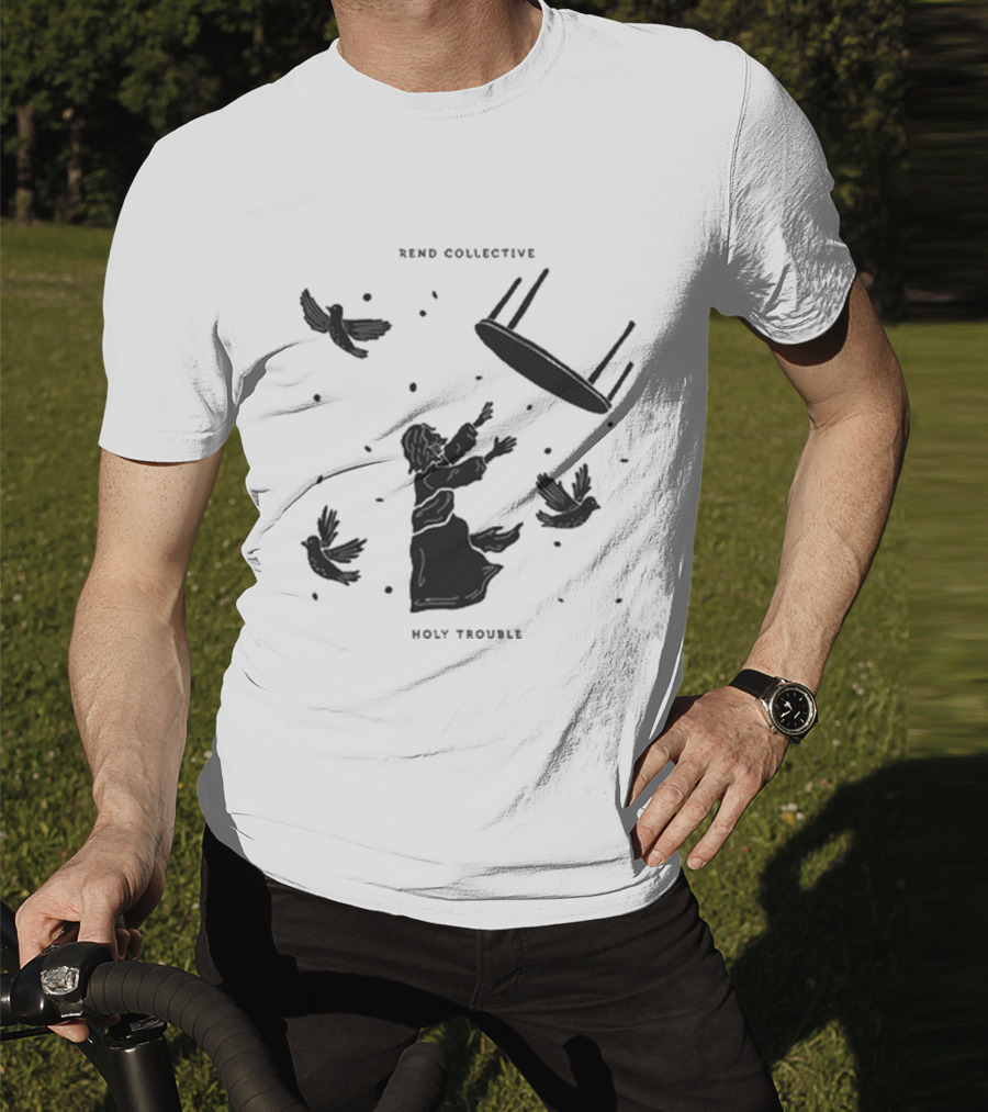 Rend Collective Holy Trouble Flying Table And Birds T-Shirt