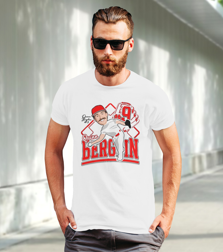 Quinn Berglin Baseball 2025 Glove Number 9 T-Shirt