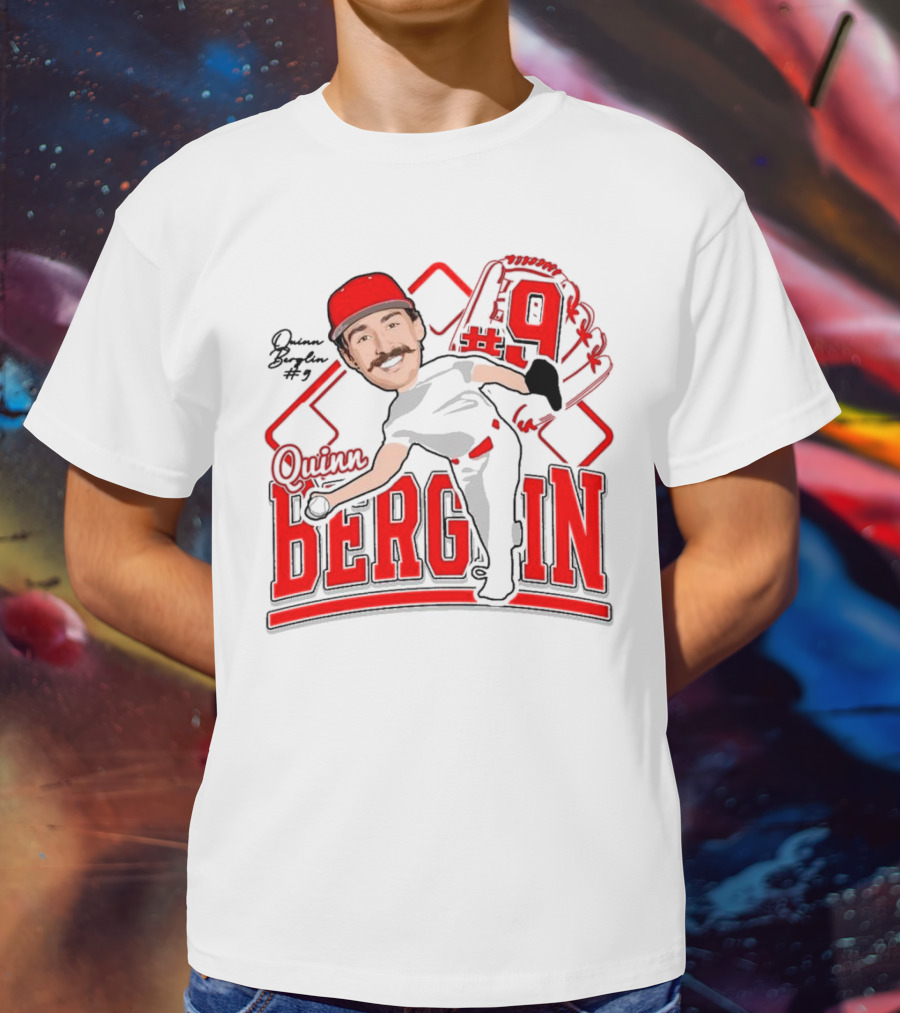 Quinn Berglin Baseball 2025 Glove Number 9 T-Shirt