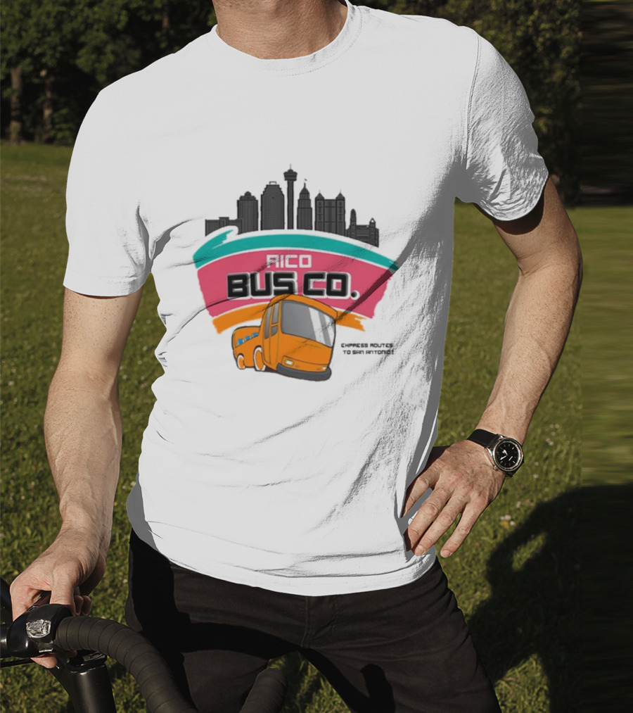 Rico Bus Co. Cypress Routes To San Antonio Skyline Bus Journey T-Shirt