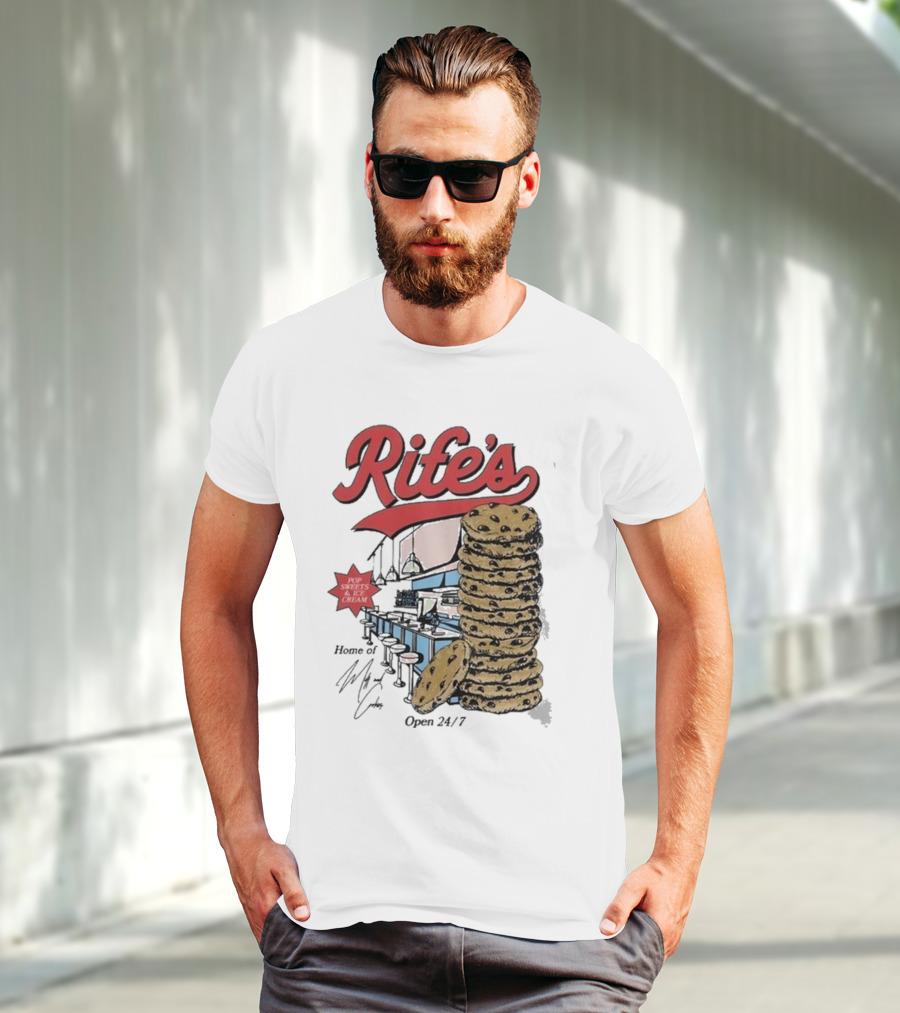 Rife's Diner 2025 Cookie Stack Retro Style T-Shirt