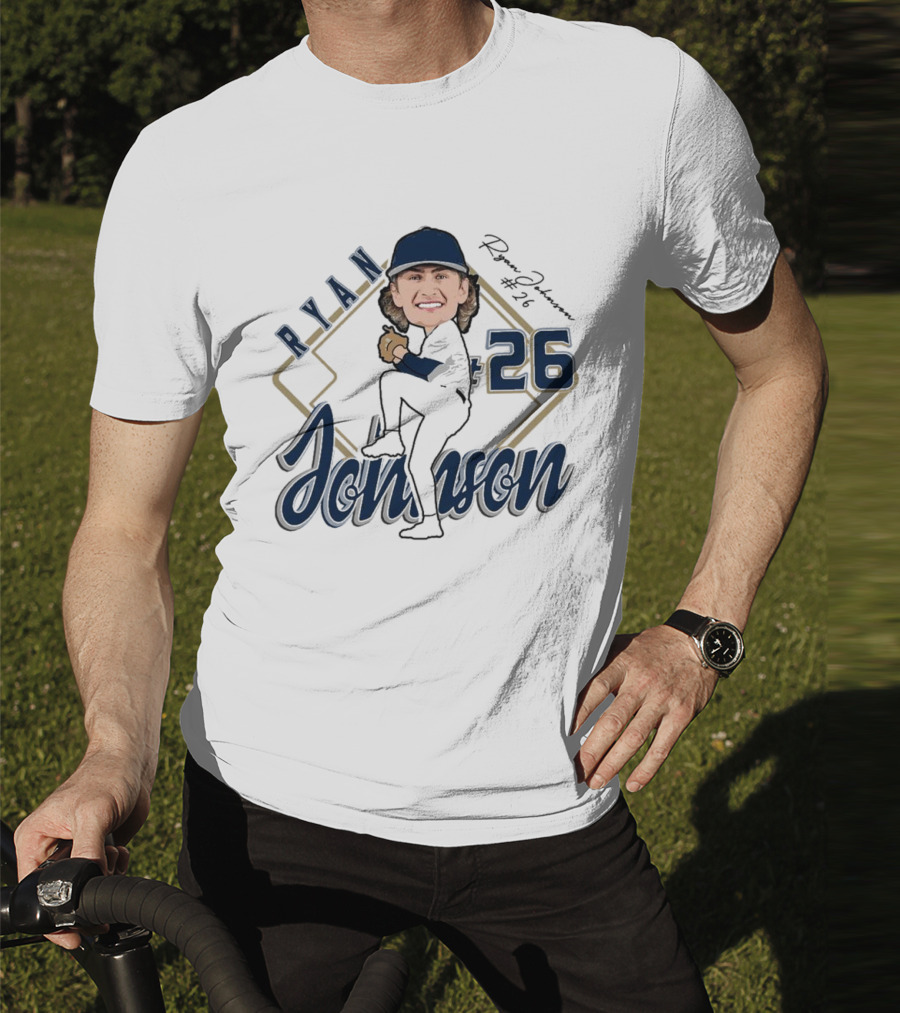 RYAN 26 Baseball Player Illustration 2025 T-Shirt