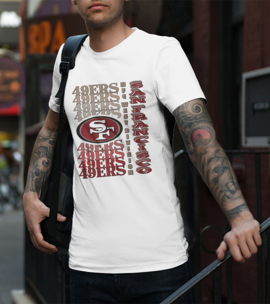 San Francisco 49ers NFC West Division 49ers SF Logo T-Shirt