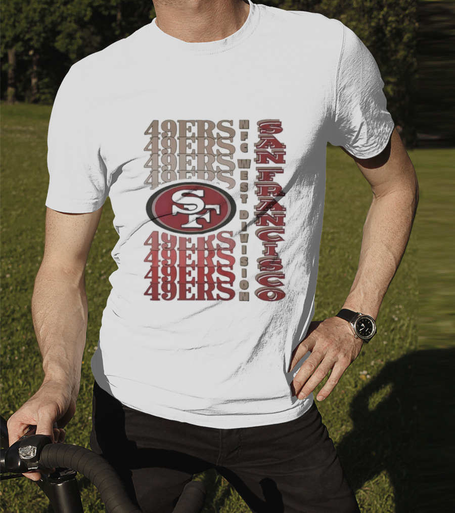 San Francisco 49ers NFC West Division 49ers SF Logo T-Shirt