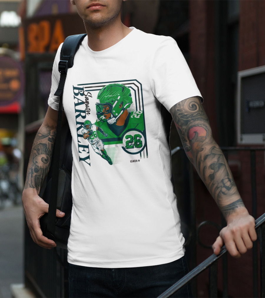 Barkley 26 NFL Philadelphia Eagles Signature Collage T-Shirt