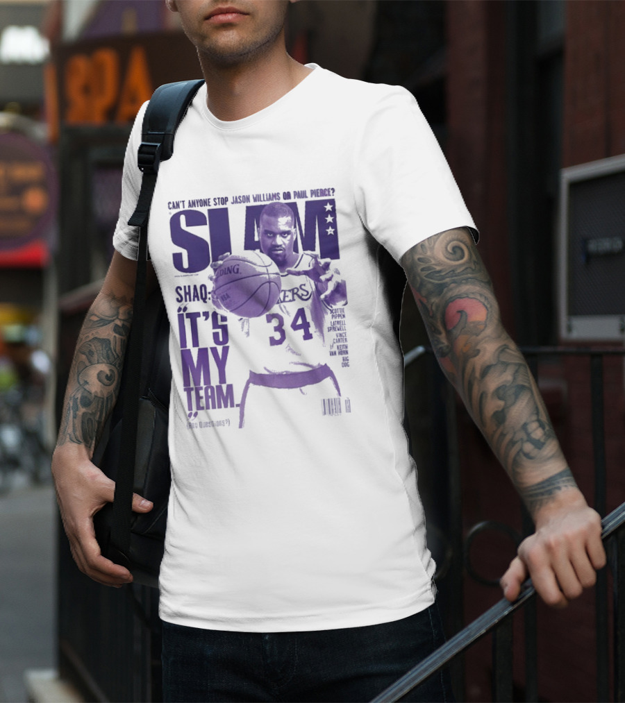 SLAM Shaquille O’Neal Lakers It's My Team 34 T-Shirt