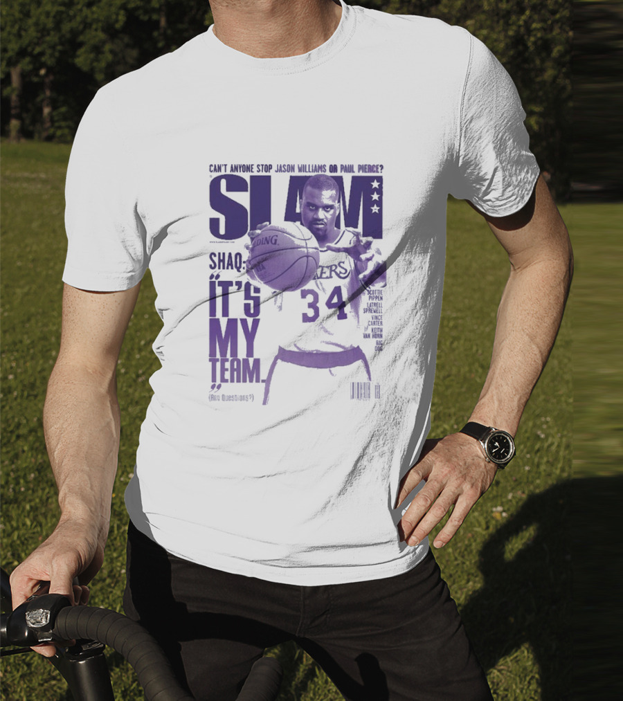 SLAM Shaquille O’Neal Lakers It's My Team 34 T-Shirt