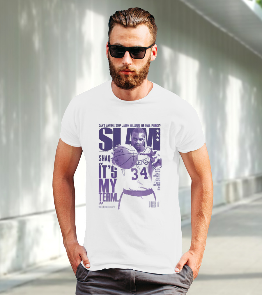 SLAM Shaquille O’Neal Lakers It's My Team 34 T-Shirt