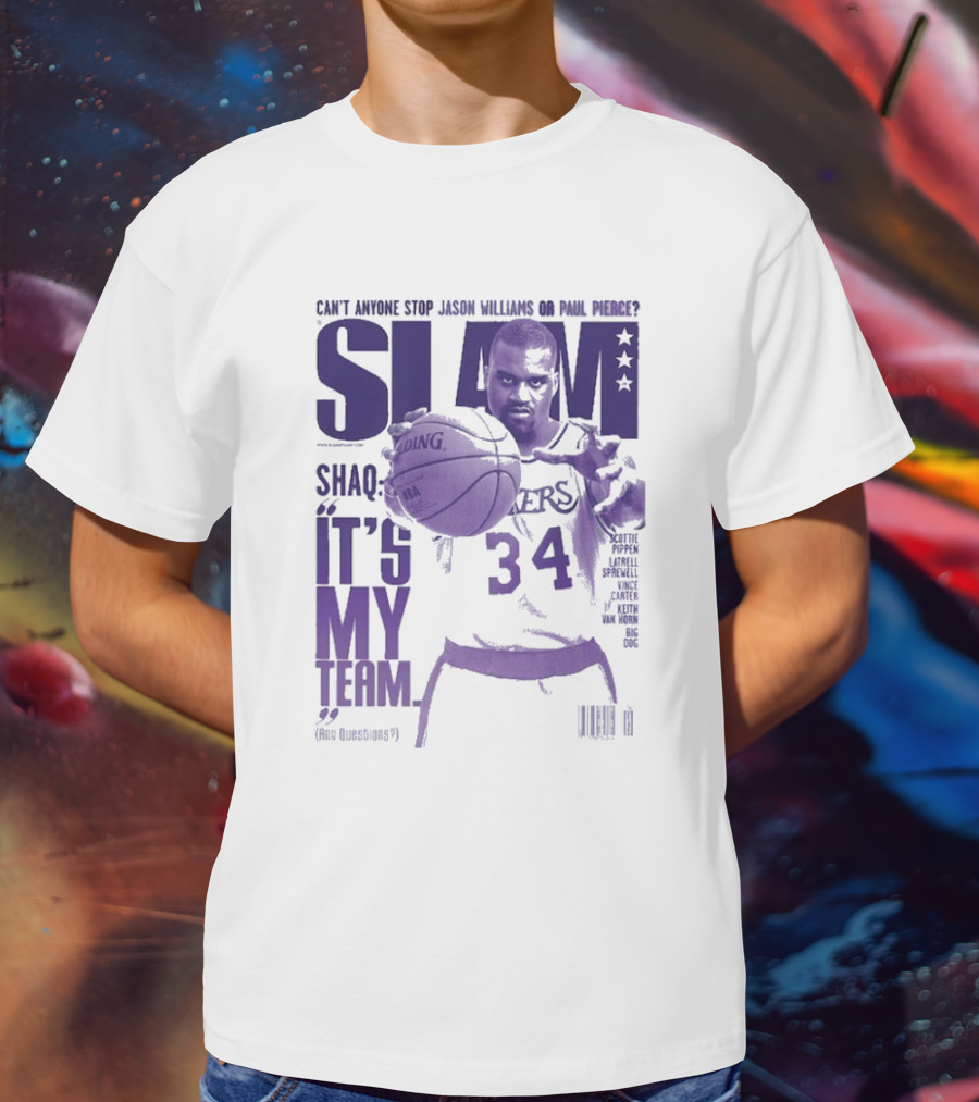 SLAM Shaquille O’Neal Lakers It's My Team 34 T-Shirt