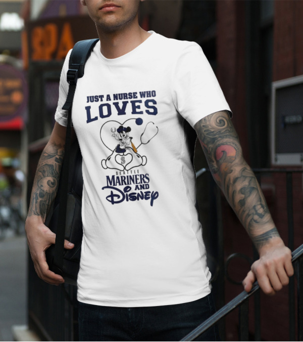 Seattle Mariners Disney Nurse Who Loves Baseball 2025 T-Shirt