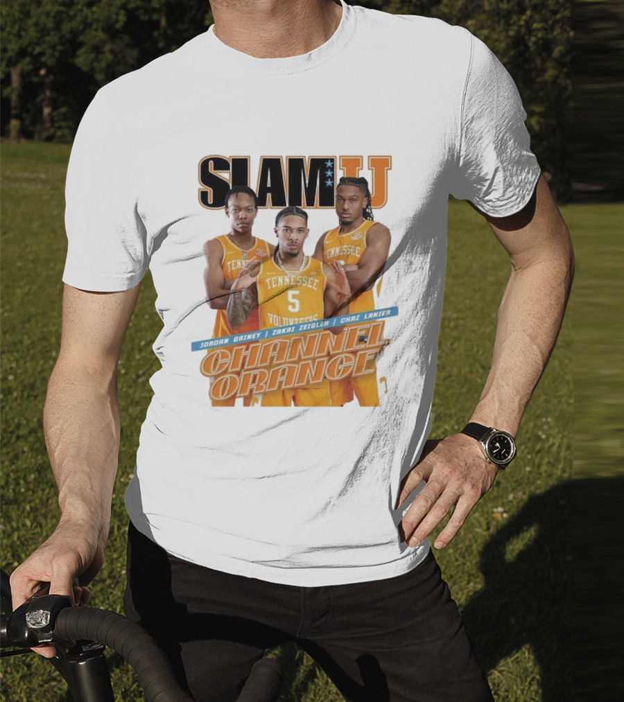 SLAMU Tennessee Volunteers Jordan Gainey Zakai Zeigler Chaz Lanier Channel Orange T-Shirt