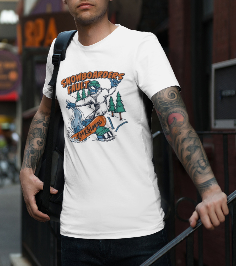 Kookslams Snowboarders Fault Monster Winter Sports Fun T-Shirt