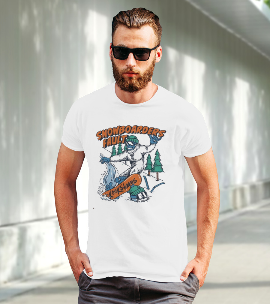 Kookslams Snowboarders Fault Monster Winter Sports Fun T-Shirt