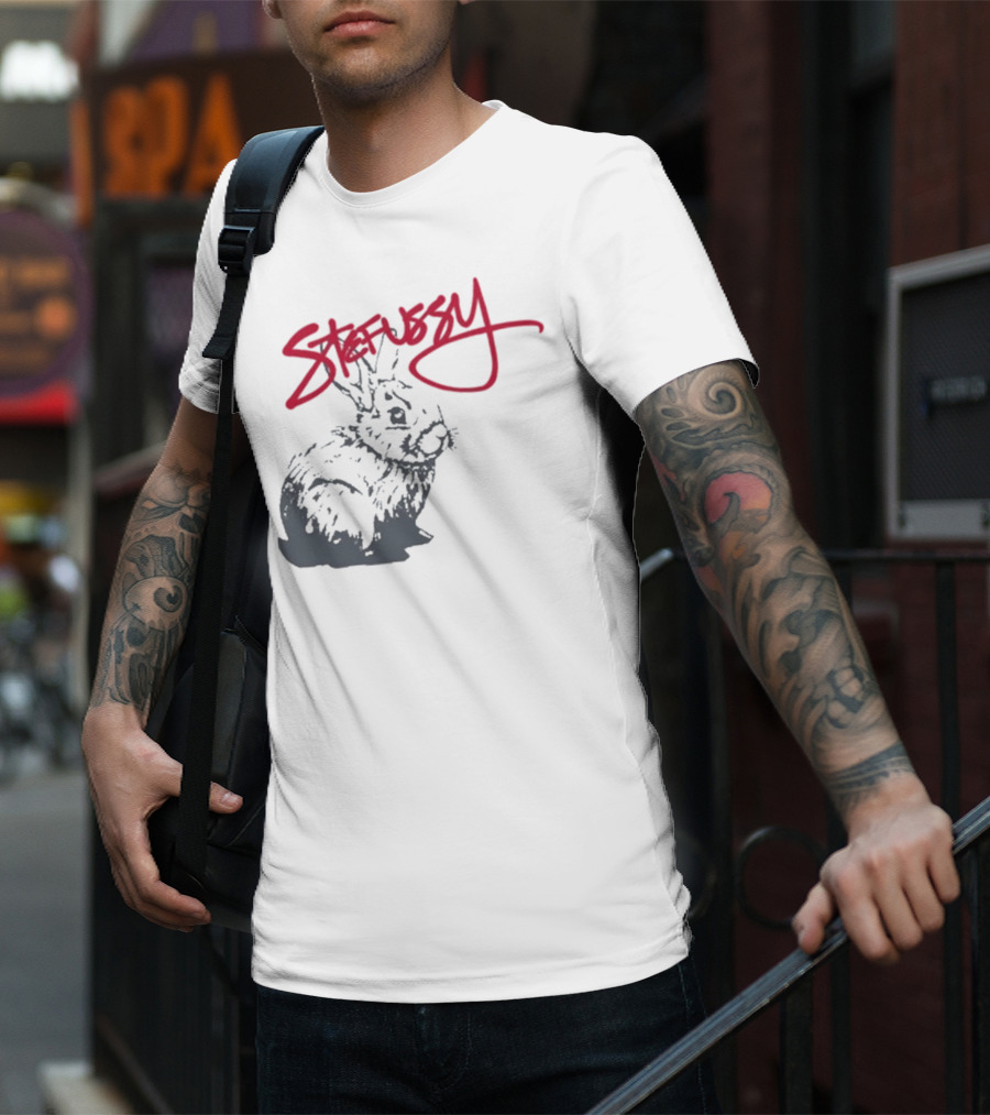 Stefussy Bunny Stussy Graphic T-Shirt