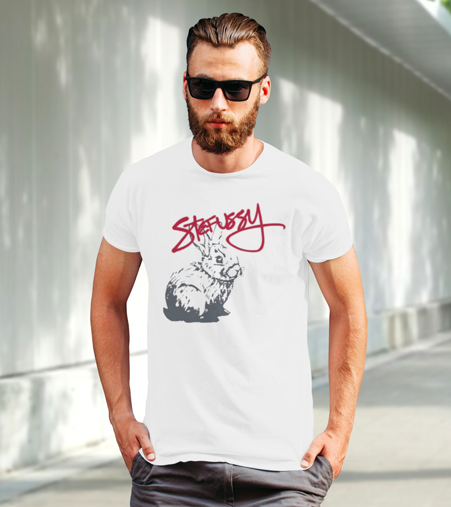 Stefussy Bunny Stussy Graphic T-Shirt