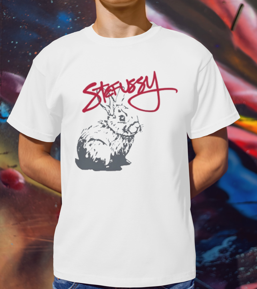 Stefussy Bunny Stussy Graphic T-Shirt