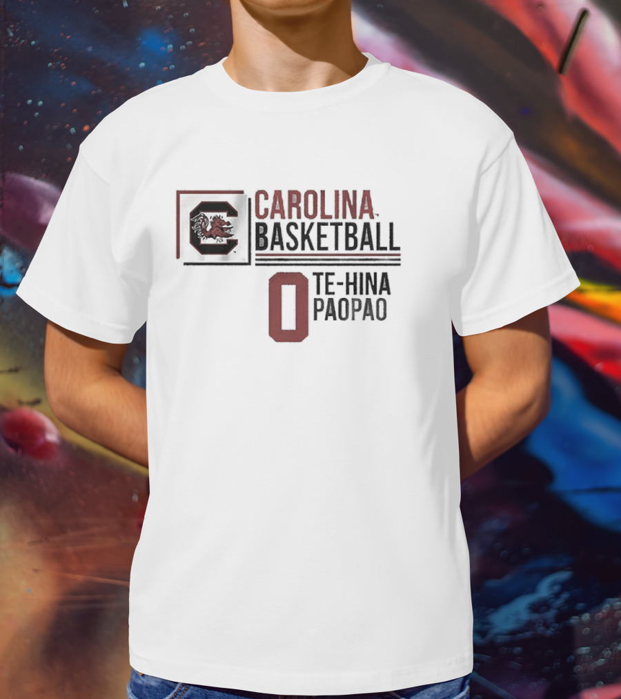 South Carolina Basketball Te-Hina Paopao 0 Gamecocks T-Shirt