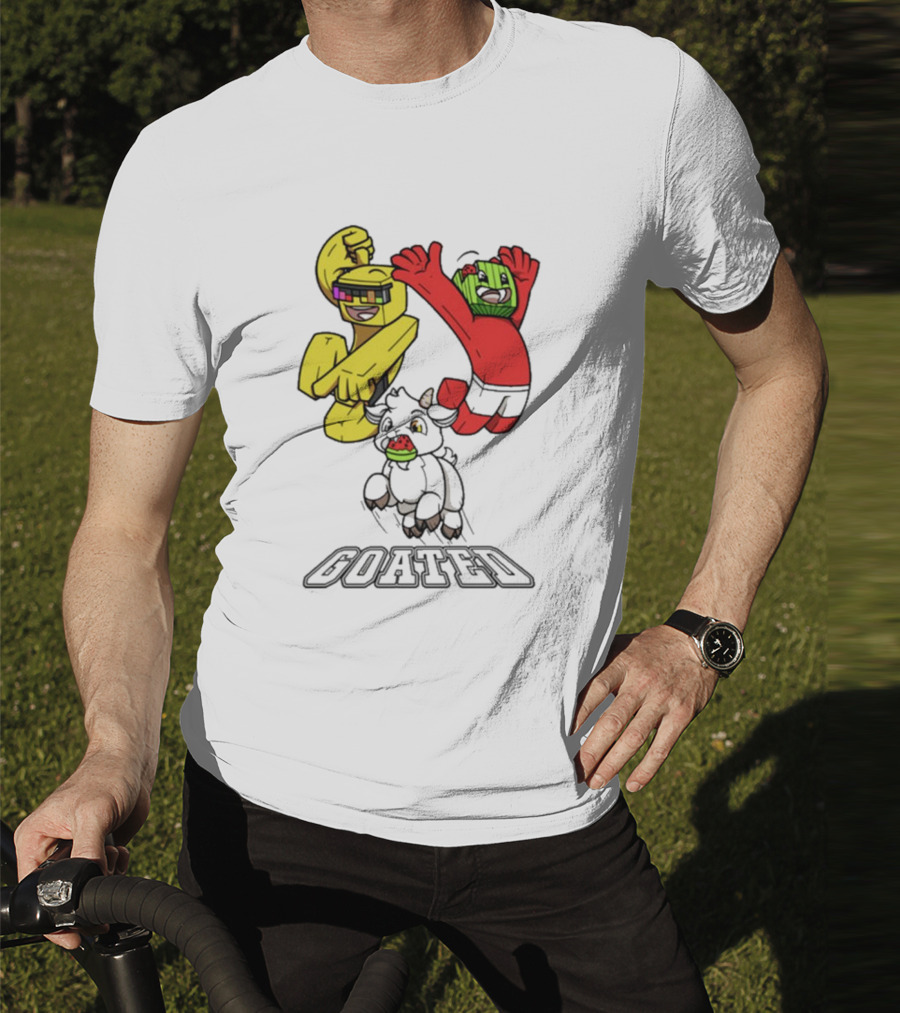 Sunny And Melon Goated Dance Characters With Sunglasses And Watermelon Head T-Shirt