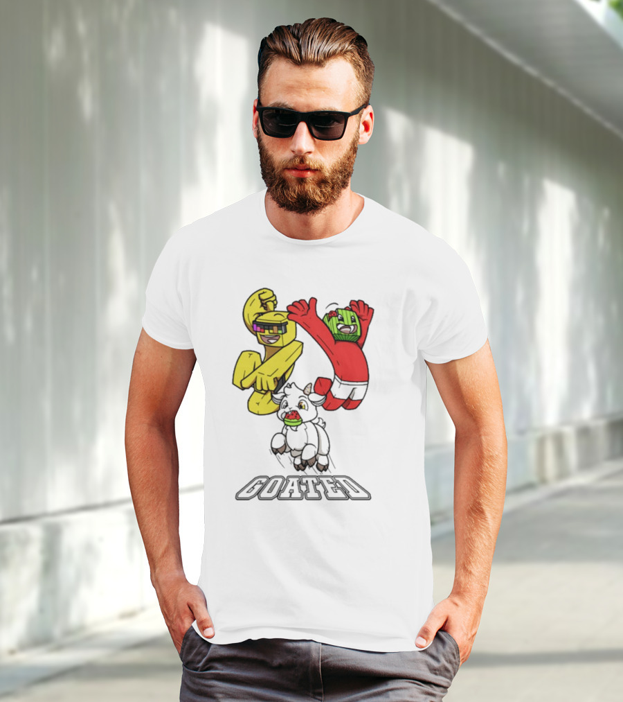 Sunny And Melon Goated Dance Characters With Sunglasses And Watermelon Head T-Shirt