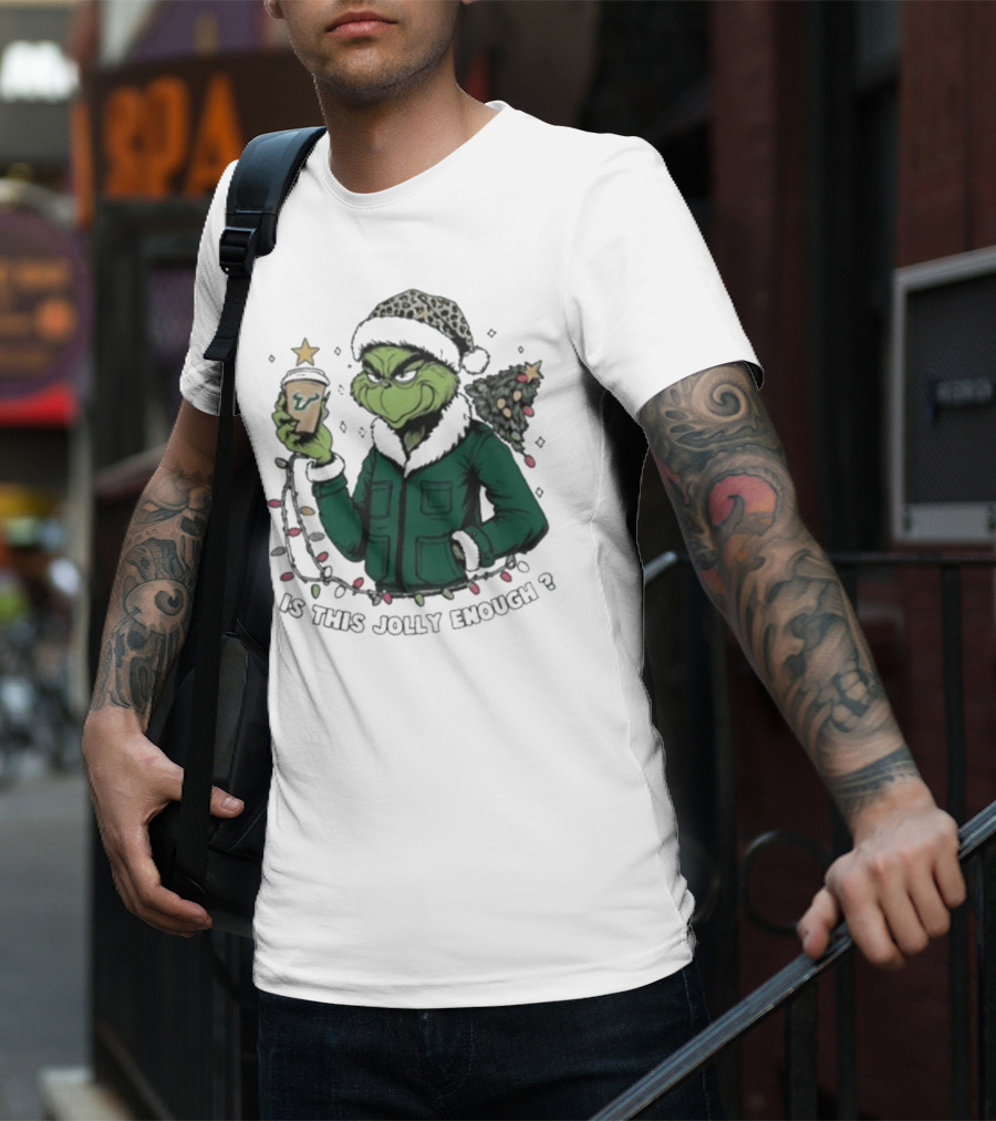 South Florida Bulls Santa Grinch Is This Jolly Enough Merry Christmas T-Shirt