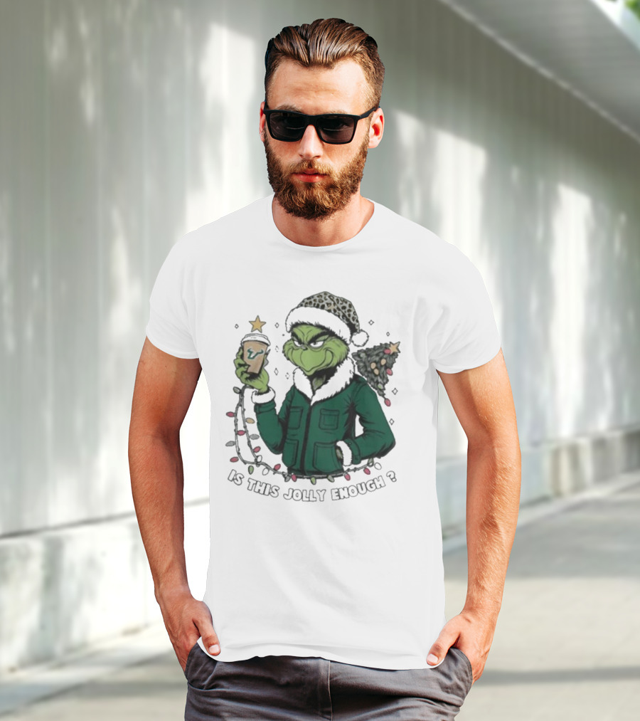 South Florida Bulls Santa Grinch Is This Jolly Enough Merry Christmas T-Shirt