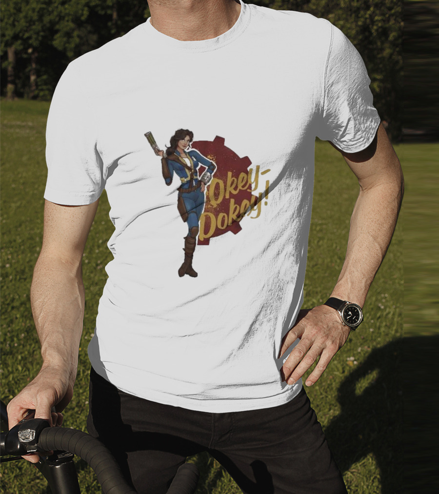 Spartan117gw Okey Dokey Gaming Vault Girl Retro Style T-Shirt